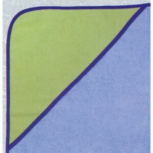 Kapuzenbadetuch 140x140 Uni Lind/Knigsblau