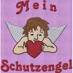 Stickmotiv: Engel fr Kissen