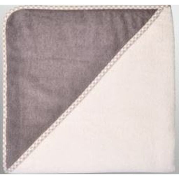 Kapuzenbadetuch 100x100 natur/hellbraun