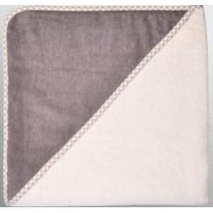 Kapuzenbadetuch 100x100 natur/hellbraun