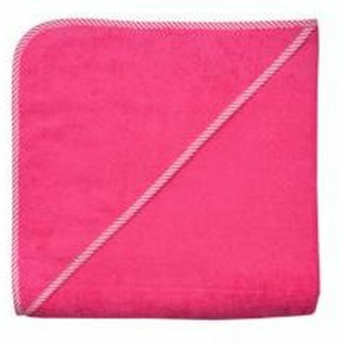 Kapuzenbadetuch 140x140 Uni Pink