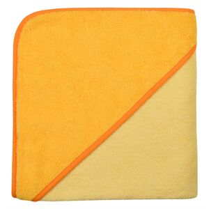 Kapuzenbadetuch 140x140 Uni hellgelb/gold