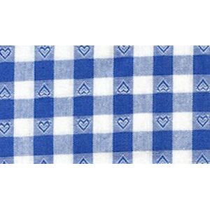 Traubenkernkissen 30x19cm blau kariert